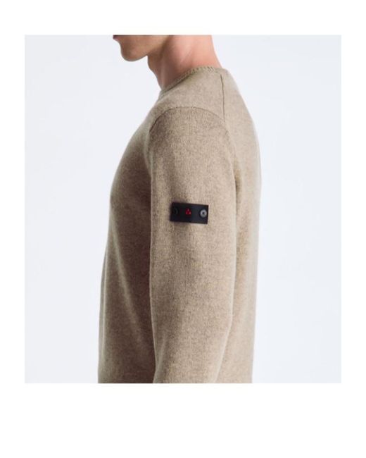 Peuterey Brown Gediz Crew Neck Knitted Sweater for men