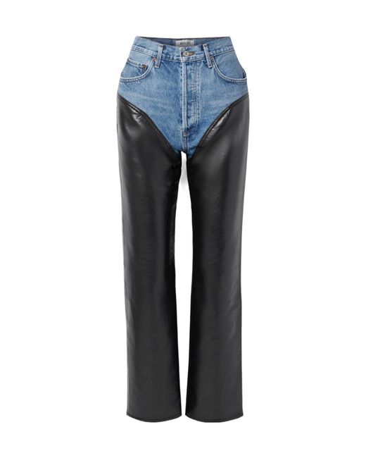 Agolde Blue Harley Straight Leg Jeans