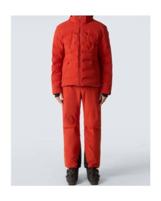 Aztech Mountain Red Nuke Suit Down Ski Jacket for men