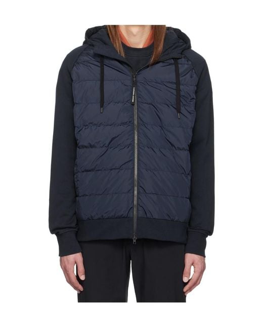 Canada Goose Blue Hybridge Huron Zipper Down Jacket for men