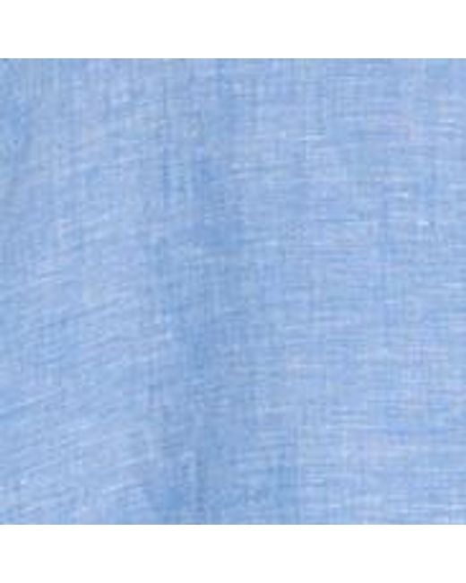 Aspesi Blue Top With Visible Stitching Details