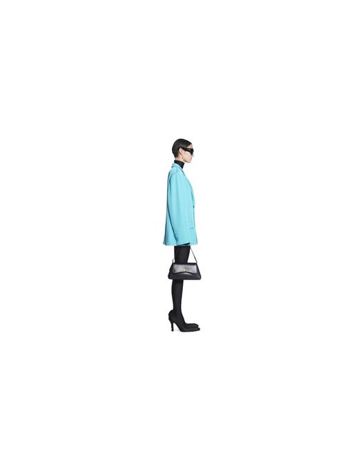 Balenciaga Blue Single-Breasted Blazer