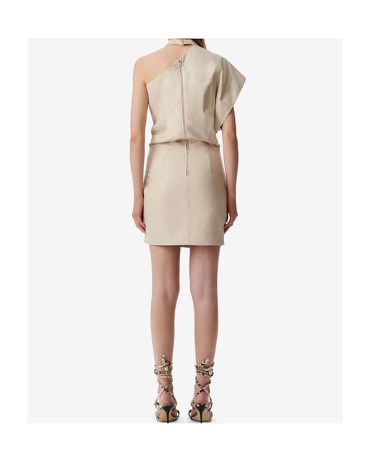 IRO White Pernille Draped Mini Dress