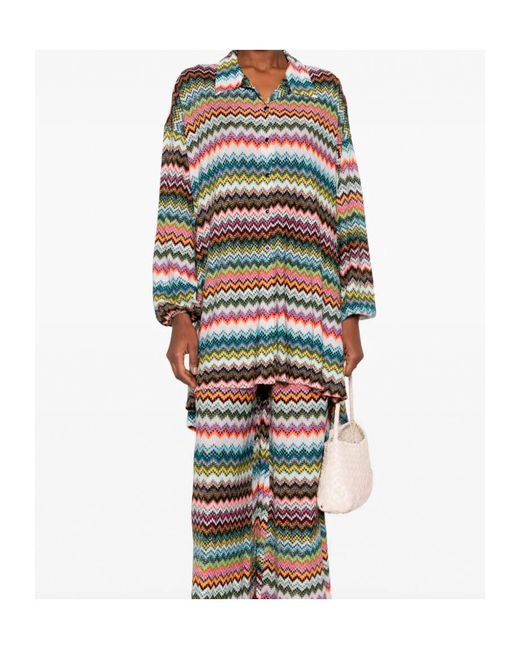Missoni White Herringbone Shirt