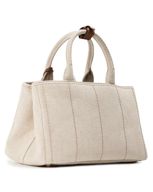 Prada Natural Canvas Lrg Ld62
