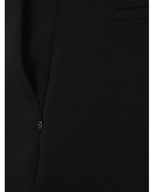Sportmax Black Straight-Fit Stretch Skirt