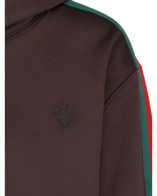 Gucci Black Long-Sleeve Hooded Sweatshirt