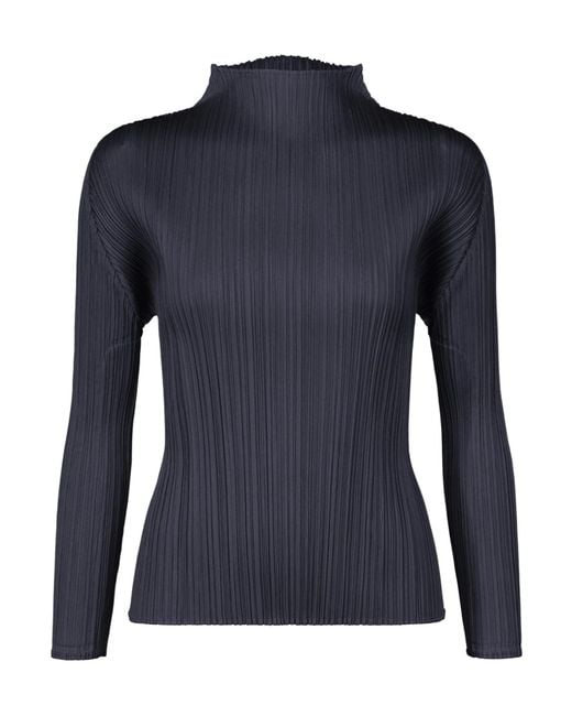 Pleats Please Issey Miyake Blue Pleats Please Issey Miyake Monthly Colors: January Top
