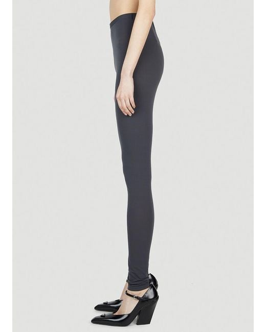 Raf Simons Blue Elasticated Waist Slim-Cut Stretch Leggings