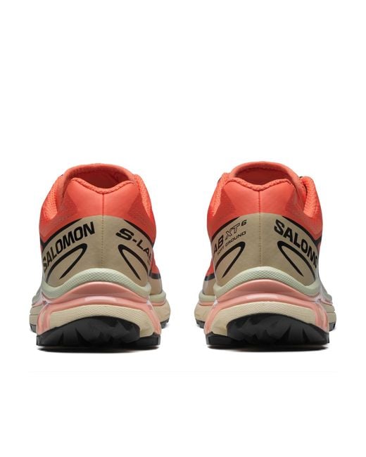 Salomon Lab Red Salomon Xt-6 Logo Printed Sneakers