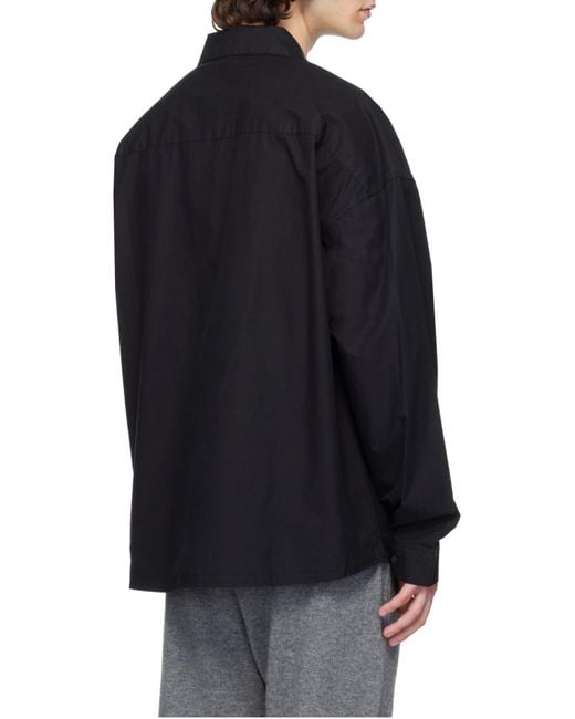 Entire studios Black Miller Shirt for men