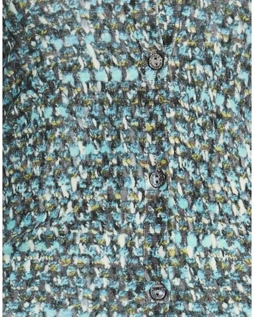 Dolce & Gabbana Blue Colorful Lightweight Wool Knit Sweater