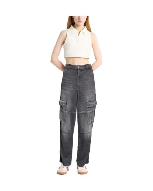 Isabel Marant Gray Colored Workwear Jeans