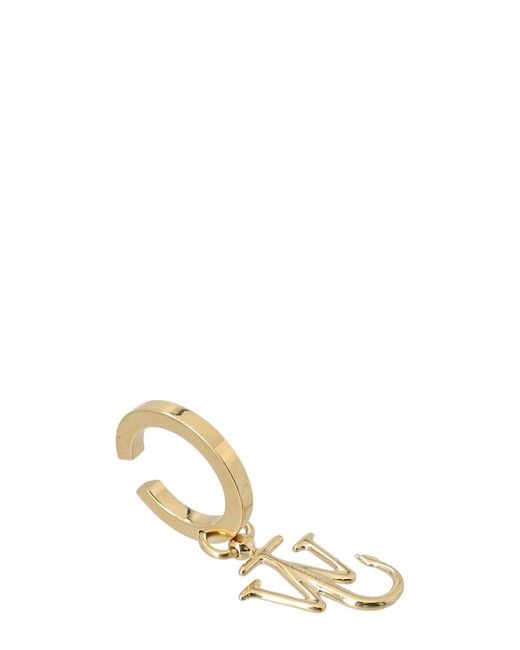 J.W. Anderson Metallic Jw Anderson Logo Plaque Ear Cuff