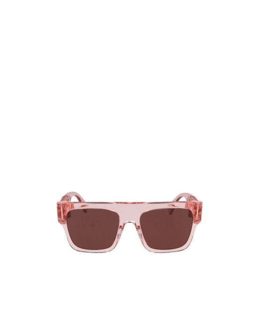 Stella McCartney Pink Eyewear Square Frame Sunglasses
