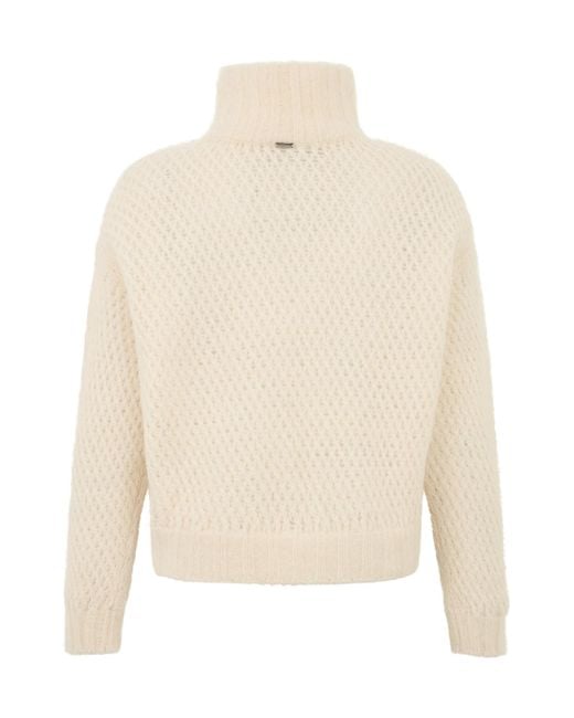 Herno Natural Zip-Neck Sweater