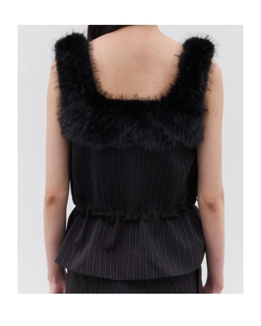 Sacai Black Striped Vest