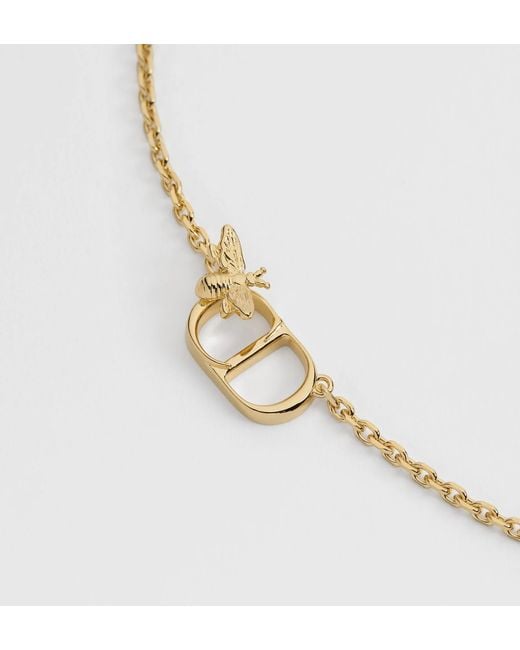 Dior Metallic Cd Garden Necklace