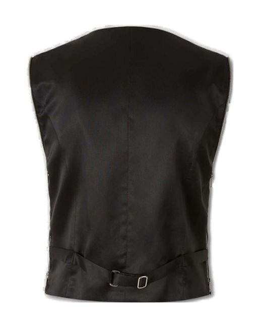 Alexander Wang Black Zip-Up Tailored Vest