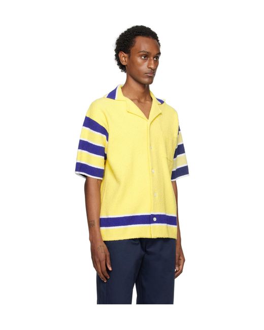 Marni Multicolor Striped Towelling Shirt for men