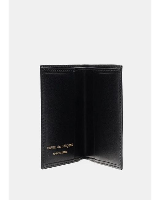 Comme des Garçons Blue Smooth Bi-Fold Wallet for men