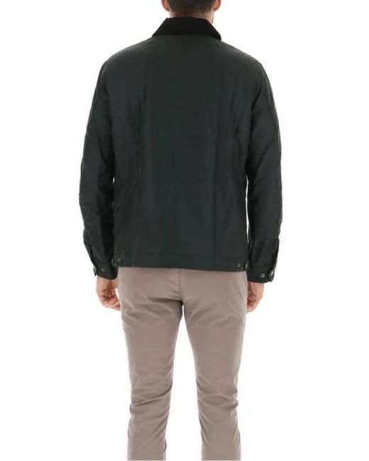 Barbour Black Waxed Cotton Jacket for men