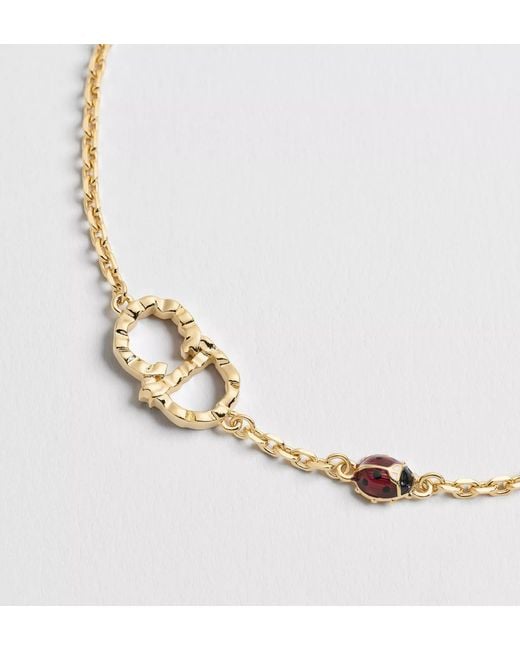 Dior Metallic Qixi Cd Lady Twist Bracelet