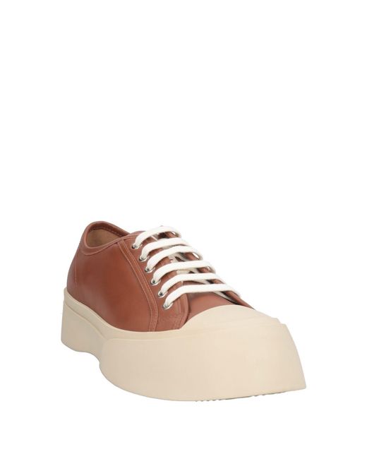 Marni Brown Low-Top Sneakers
