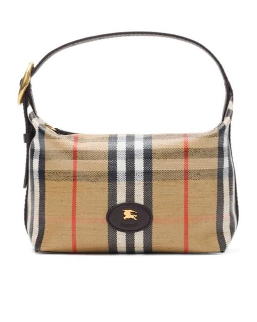 Burberry Multicolor Highlands Mini Check Tote Bag