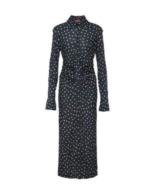 Altuzarra Blue Claudia Jersey Shirt Dress