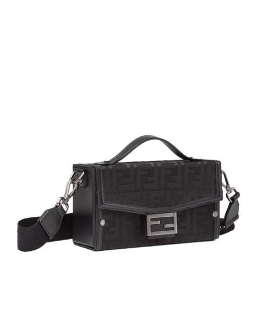 Fendi Black Soft Trunk Shoulder Bag for men