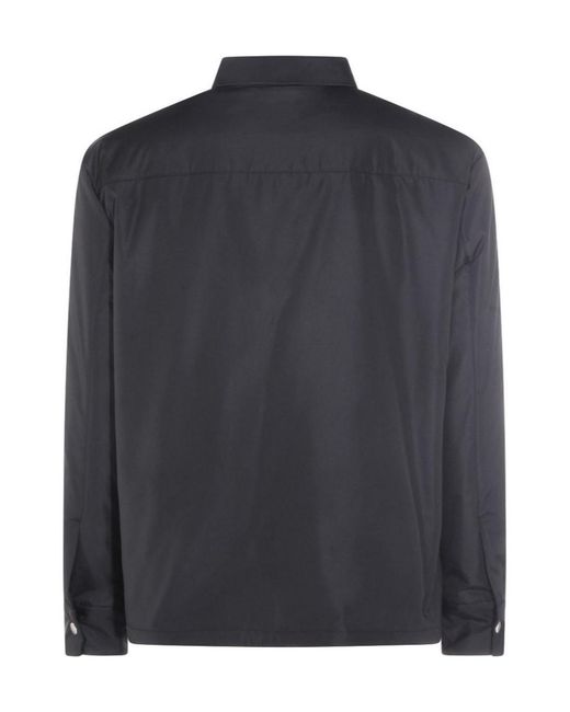 Jil Sander Black Zip-Up Jacket for men