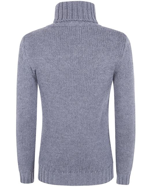Baserange Blue Turtleneck Sweater