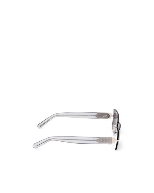 Gcds White Rimless Sunglasses for men