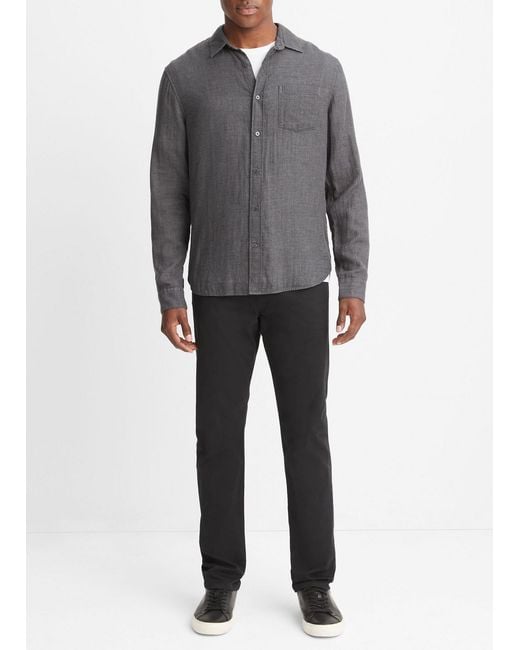 Vince Gray Long-Sleeved Shirt for men