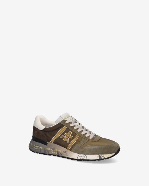 Premiata Brown Lander 8009 Lace-Up Sneakers for men