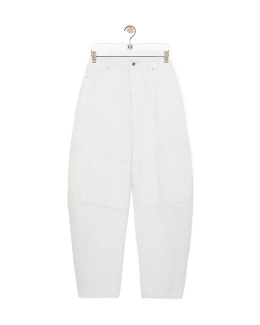 Loewe White Belt Loop Jeans