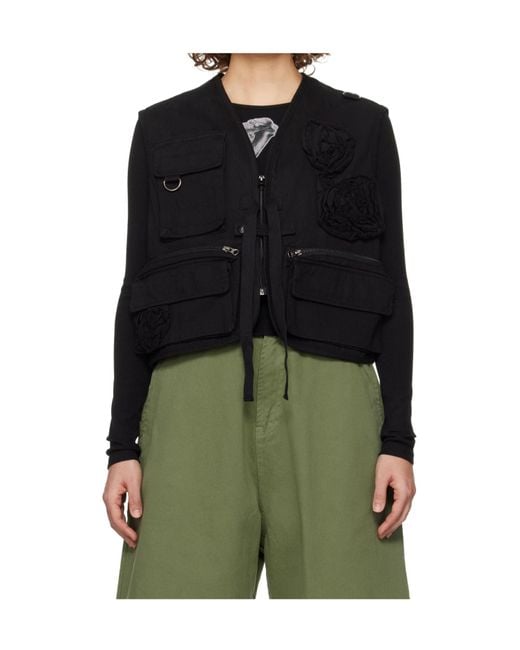 OPEN YY Green Applique Work Vest