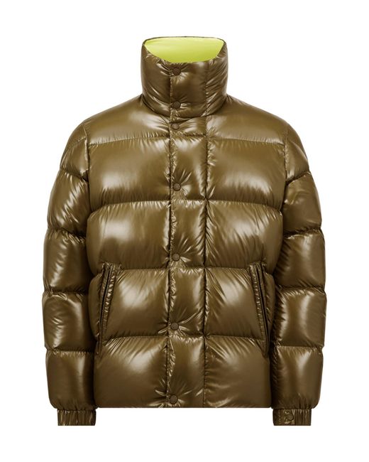 Moncler Green High Neck Padded Jacket for men