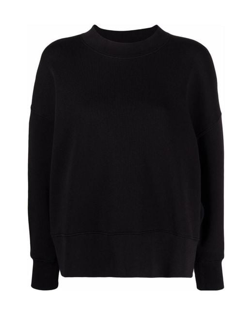 Palm Angels Black Logo Printed Crewneck Sweatshirt