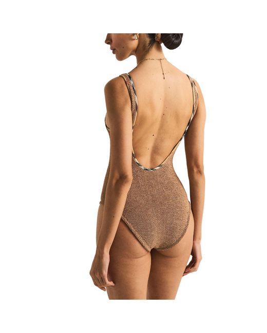 Burberry Brown Simple Swimsuit