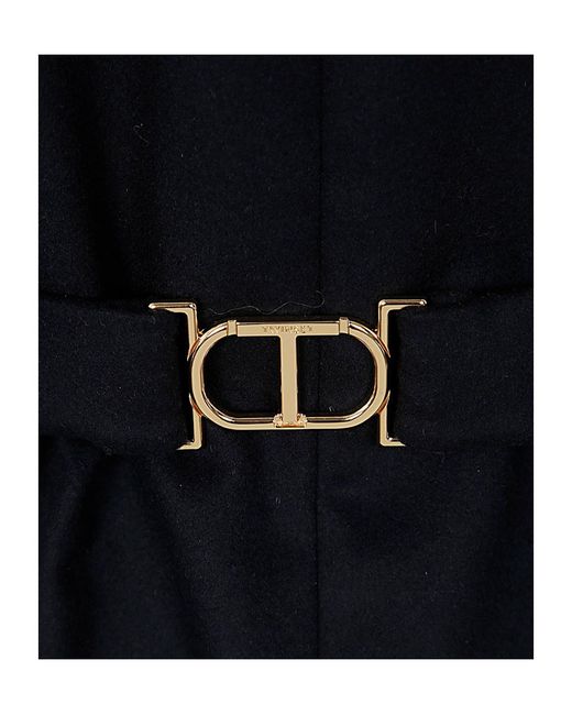 Twinset Black Belted Coat