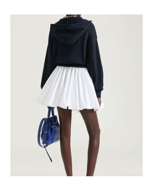 Givenchy White Mini Pleated Skirt