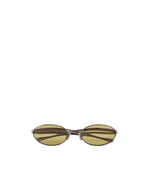 Bottega Veneta Natural Eyewear Oval Frame Sunglasses for men