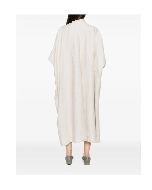 Ziggy Chen White Panelled Short-Sleeve Midi Dress