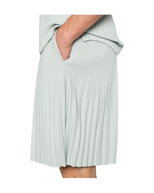 Homme Plissé Issey Miyake Multicolor Pleated Shorts for men