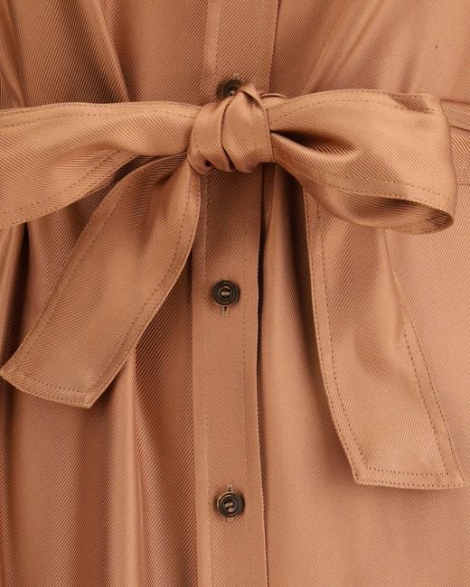 Tom Ford Orange Classic Collar Shirt Dress