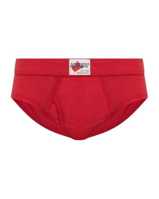 DSquared² Red Logo Underwear for men