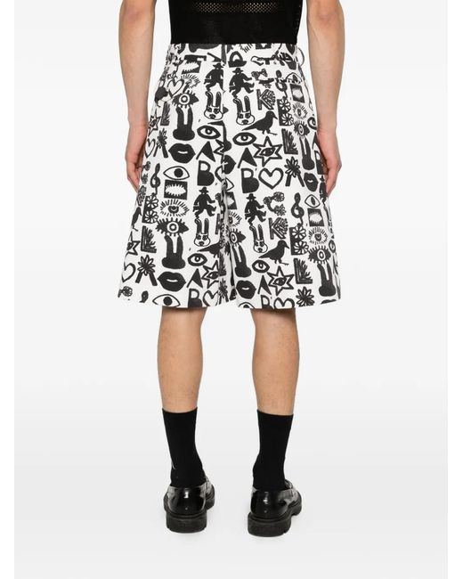 Comme des Garçons Black Belt Loop Shorts for men