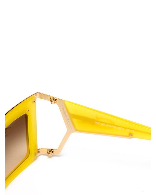 Cazal Yellow Logo Sunglasses for men